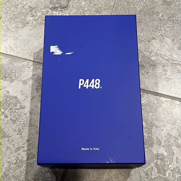 P448 John Roccia Low Top Sneakers, Brown Size 40 New in Box - Picture 9 of 11